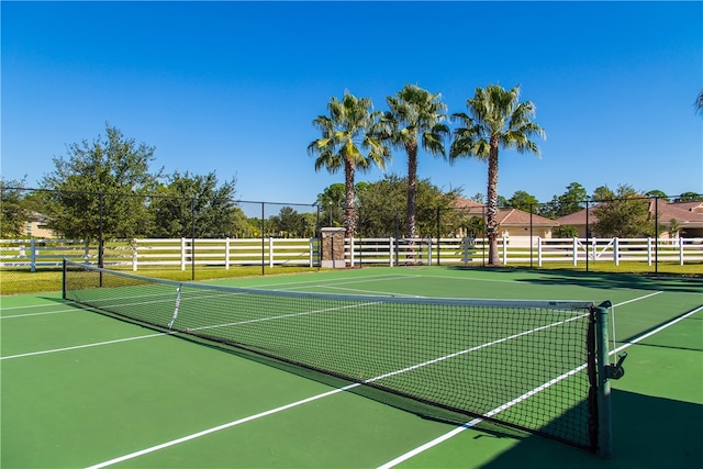 view of tennis court