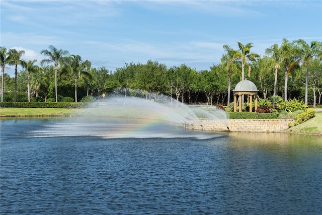 view of water feature