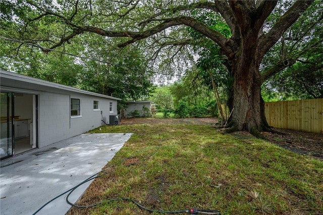 2313 2nd St SW, Vero Beach, FL 32962 - view of yard with a patio area and central air condition unit