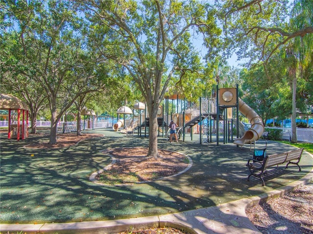 view of jungle gym