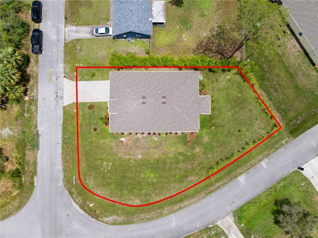 1093 Wabash Rd SE, Palm Bay, FL 32909 - aerial view of property's location with property boundaries highlighted