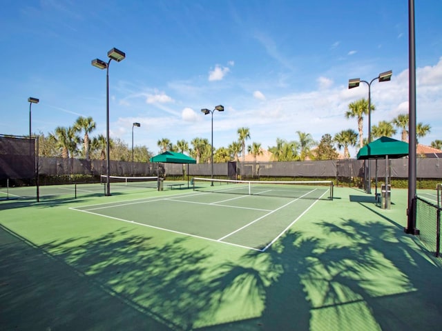 view of tennis court