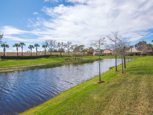 property view of water