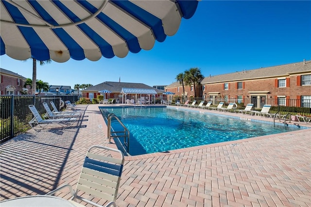 view of pool with a patio