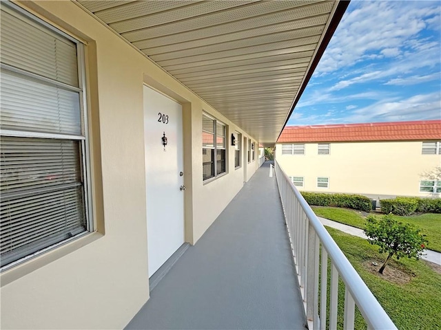 view of balcony