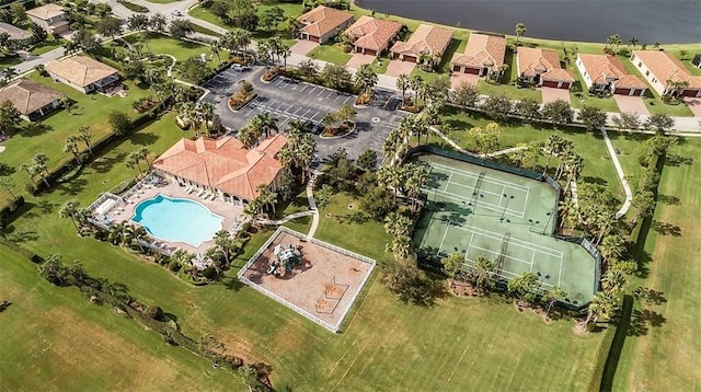 bird's eye view featuring a residential view