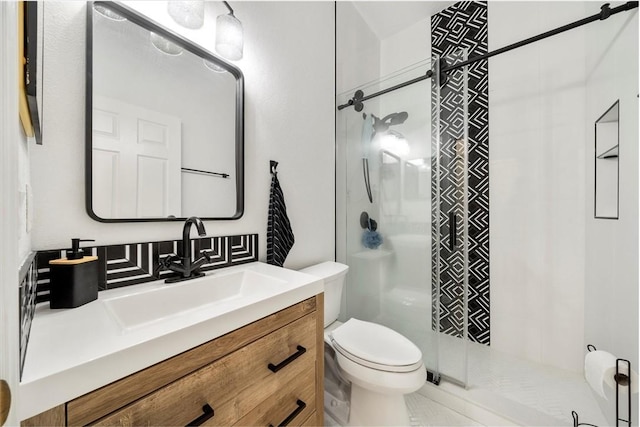 3612 2nd St SW, Vero Beach, FL 32968 - bathroom featuring a stall shower and vanity