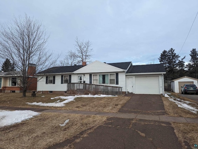 ranch-style house with a garage