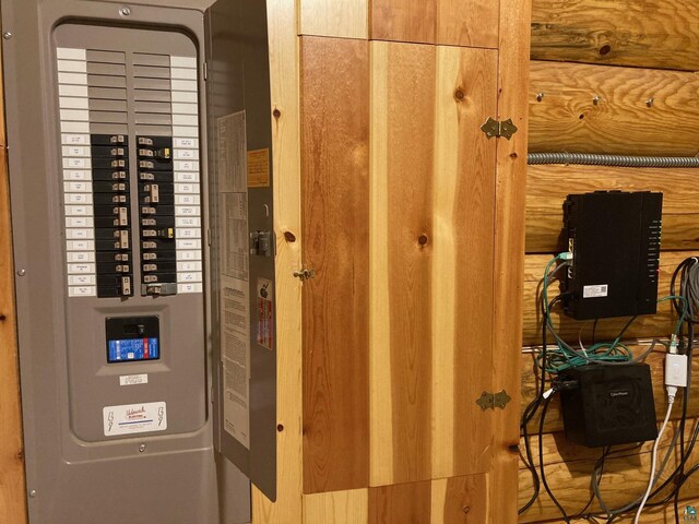 utility room with electric panel