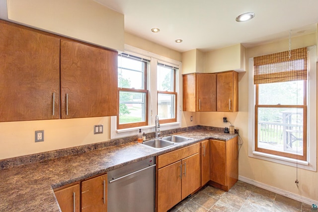 kitchen featuring sink and stainless steel dishwasher