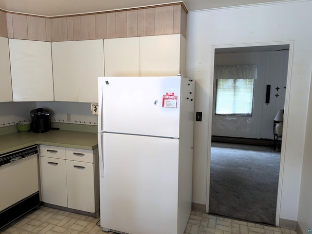 kitchen with white appliances