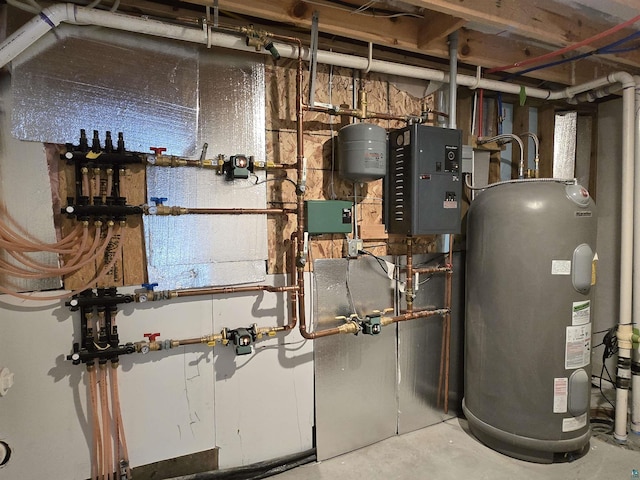 utilities featuring electric water heater