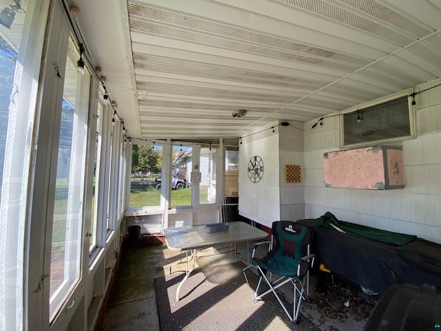 view of sunroom