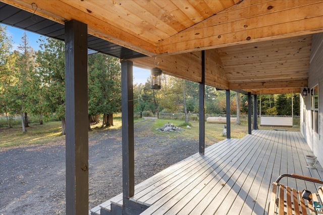 view of wooden terrace