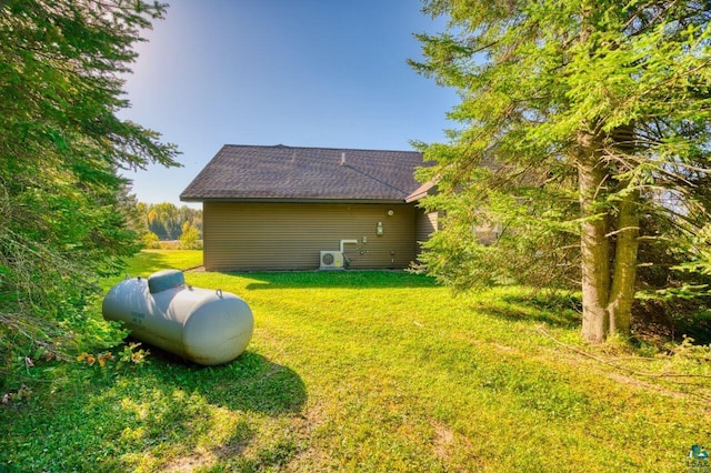 view of yard featuring ac unit