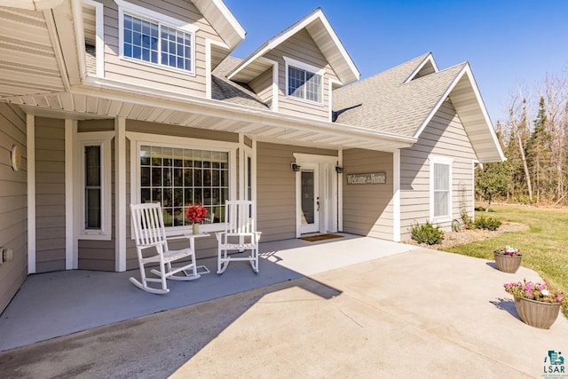 view of patio / terrace featuring covered porch