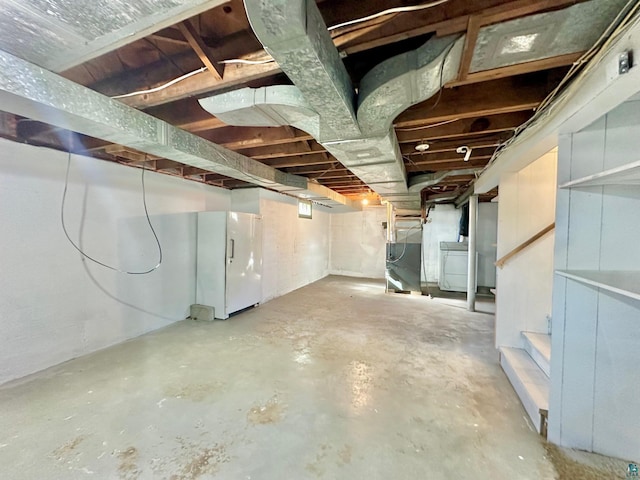 view of basement