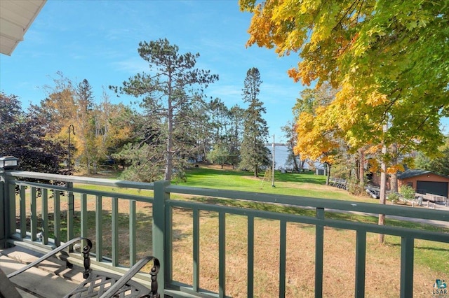 view of balcony