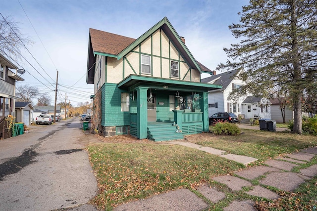 view of front of home with a porch