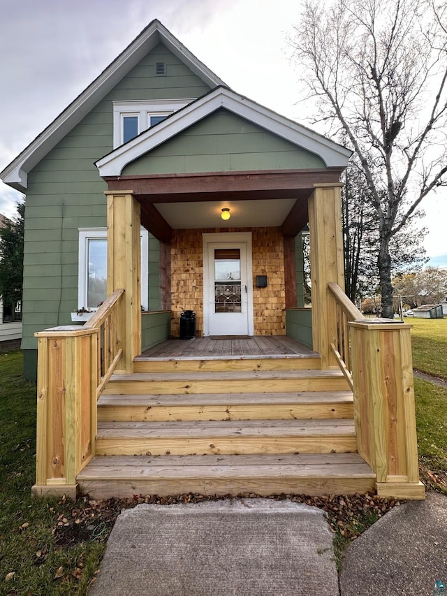 view of front of home