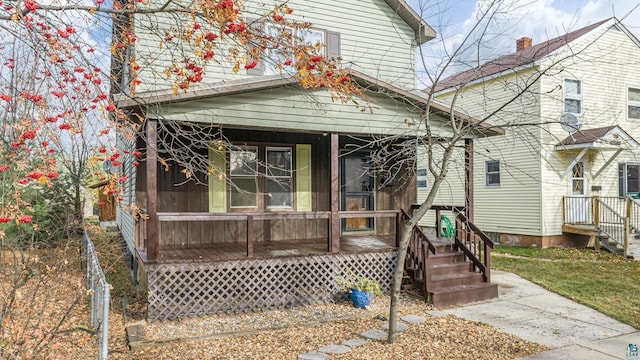 view of front of home