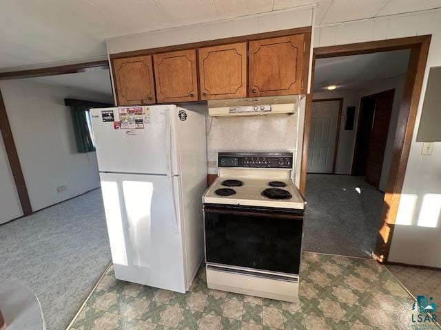 kitchen with white appliances