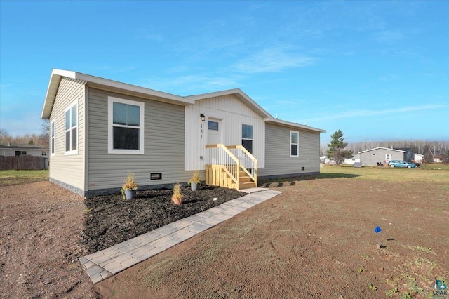 view of rear view of property