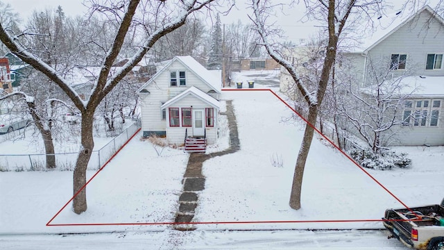 view of front of home