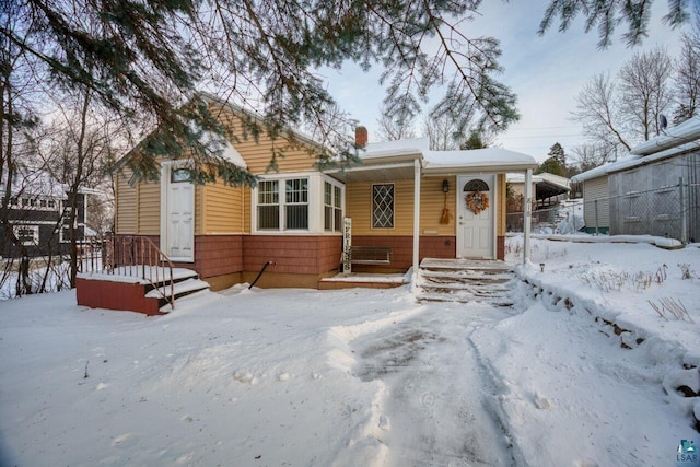 view of bungalow