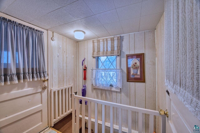 818 Douglas Ave, Eveleth, MN 55734 - bedroom with wood walls