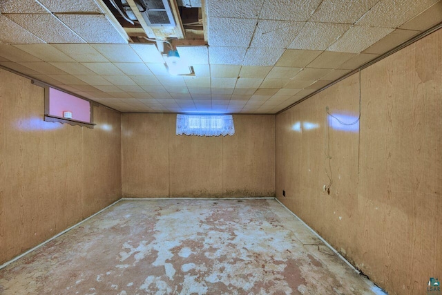 818 Douglas Ave, Eveleth, MN 55734 - below grade area with wooden walls