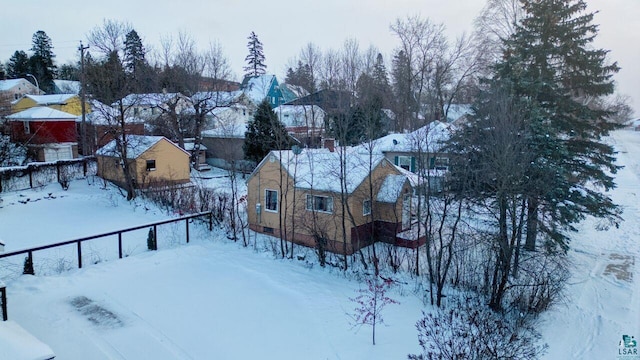 818 Douglas Ave, Eveleth, MN 55734 - view of snowy aerial view