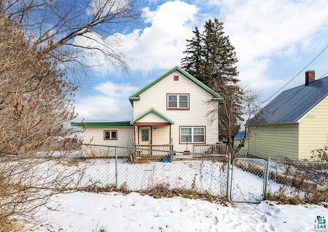 view of front of property