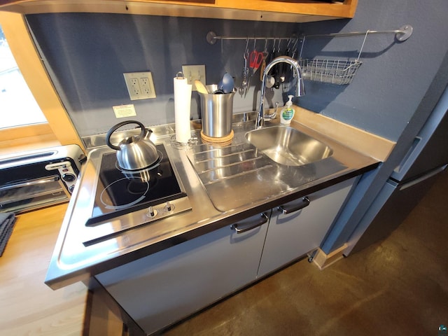 kitchen featuring wood-type flooring