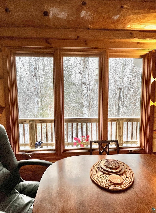 sunroom / solarium featuring a wealth of natural light