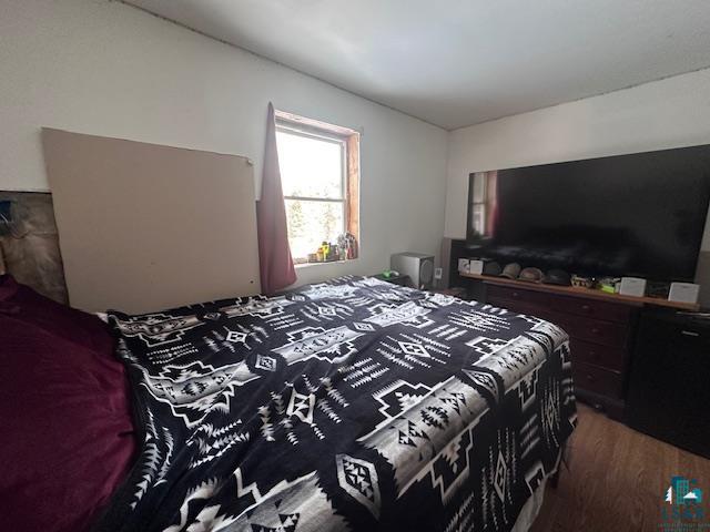 bedroom featuring wood-type flooring