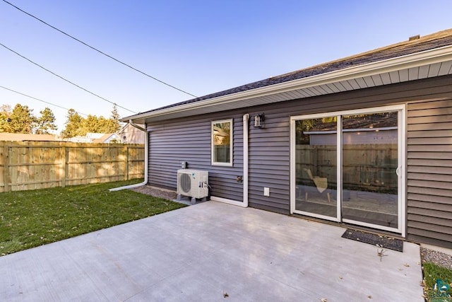 view of patio / terrace with ac unit