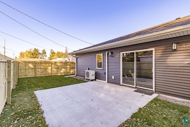 view of patio featuring ac unit