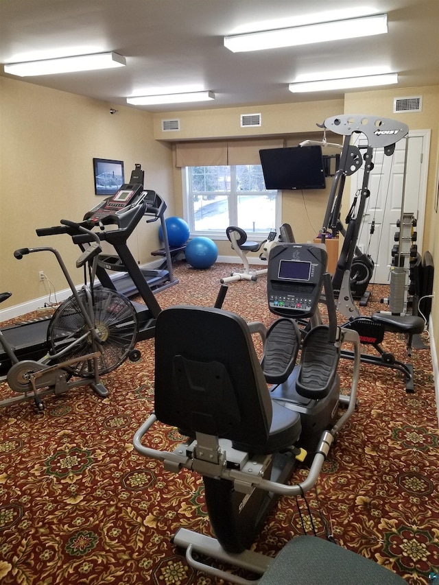 view of exercise room