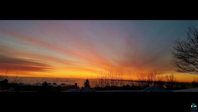 view of nature at dusk