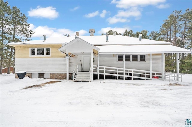 7596 Werner Rd, Virginia, MN 55720 - view of snow covered back of property