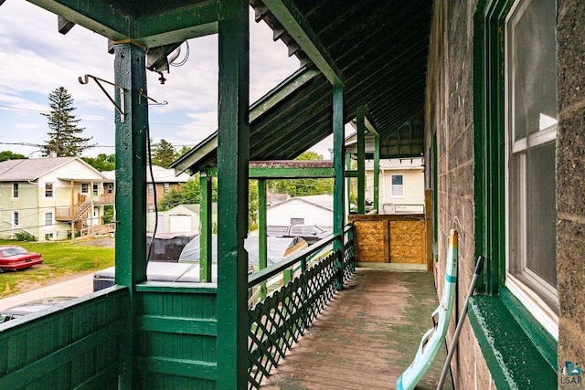 exterior space with covered porch