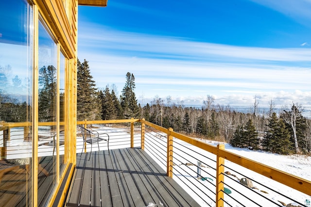 view of wooden terrace