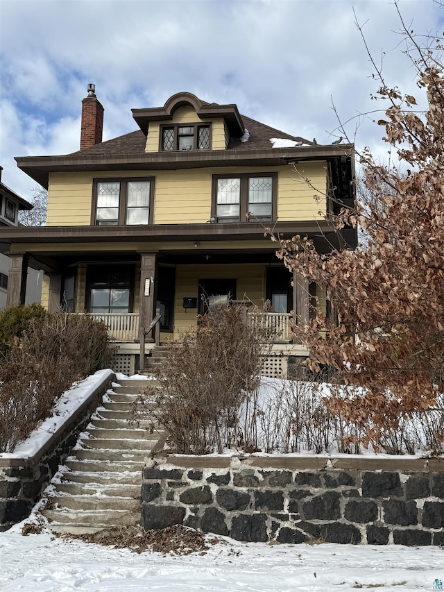 view of front of house featuring a porch