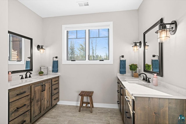 bathroom with vanity