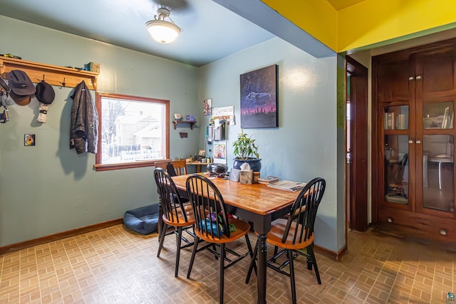 view of dining room