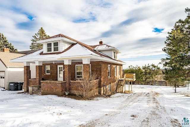 view of front of home