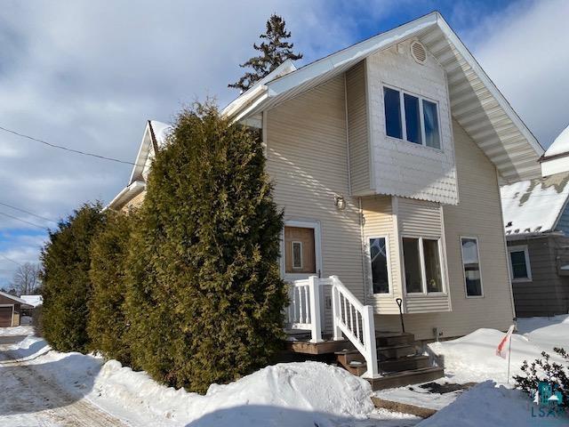 view of snow covered exterior