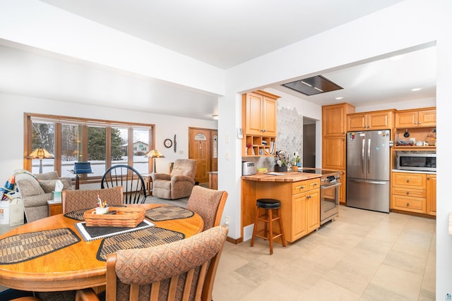 view of dining room