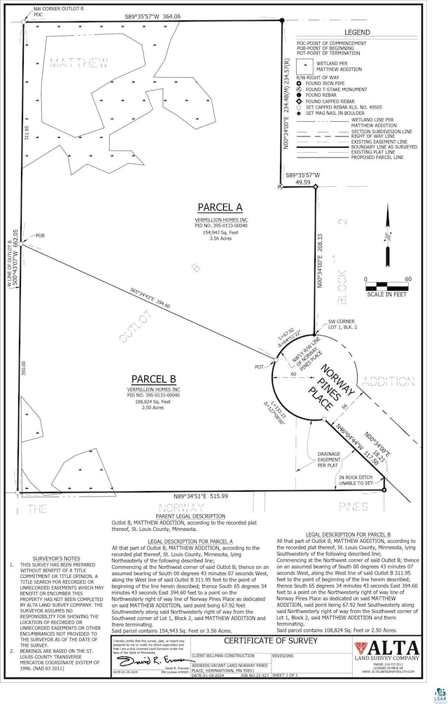 Listing photo 2 for 45XX-LOTB2 Norway Pines Pl, Hermantown MN 55811